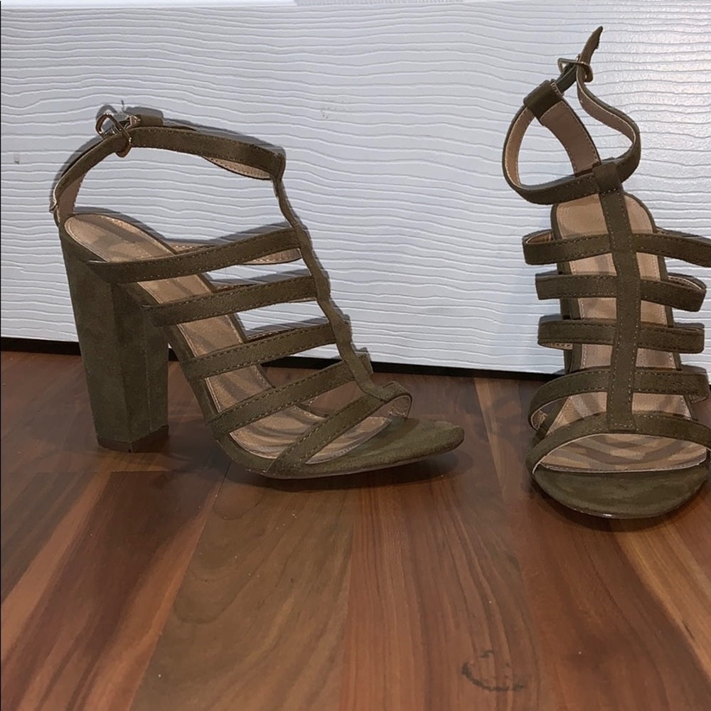 Green heels.